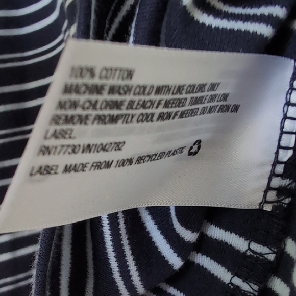 Ava & Viv T Shirt Summer Stripe Dress, Navy & White, Women Size 1X (16W/18), NWT - Picture 4 of 8